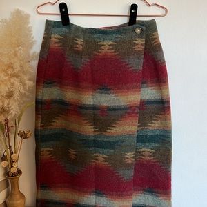 Vintage EXP Jeans wool blend skirt